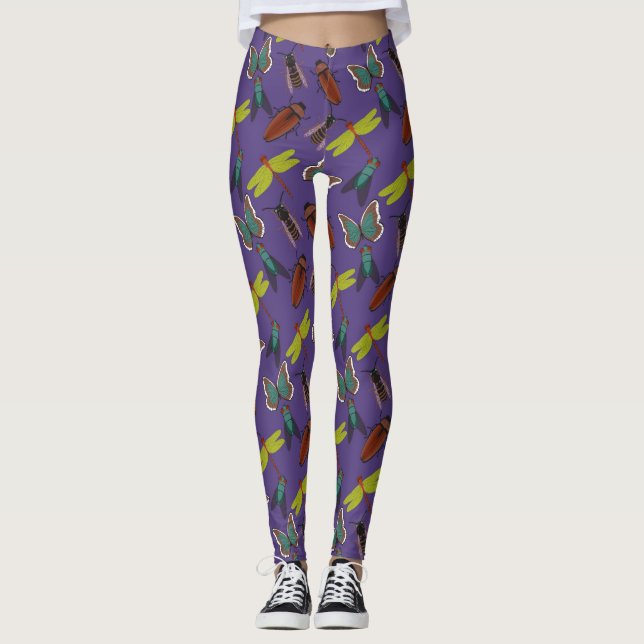 Unikt Blommönster Leggings (Framsida)