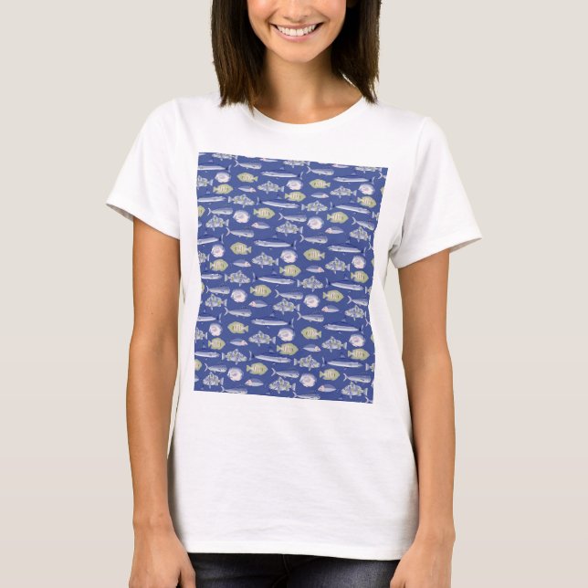 Unikt Blommönster T Shirt (Framsida)