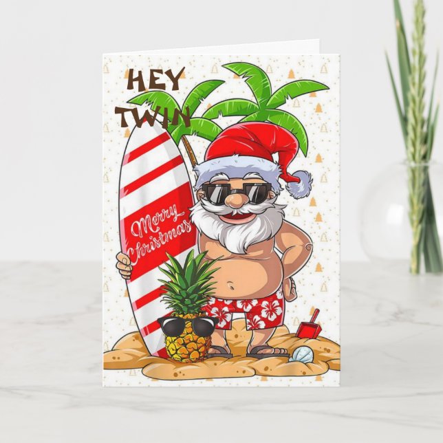 *UNIKT* CHRISTMAS-KORT FÖR **MIN TWIN** HELGKORT (Framsida)