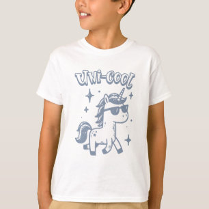 Unikt coolt enhörnings kul konst t shirt