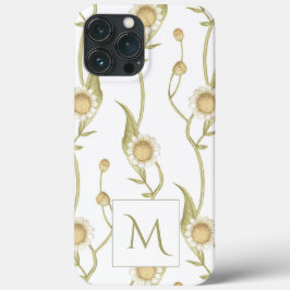 Unikt Daisybukettmonogramfodral Case-Mate iPhone-f