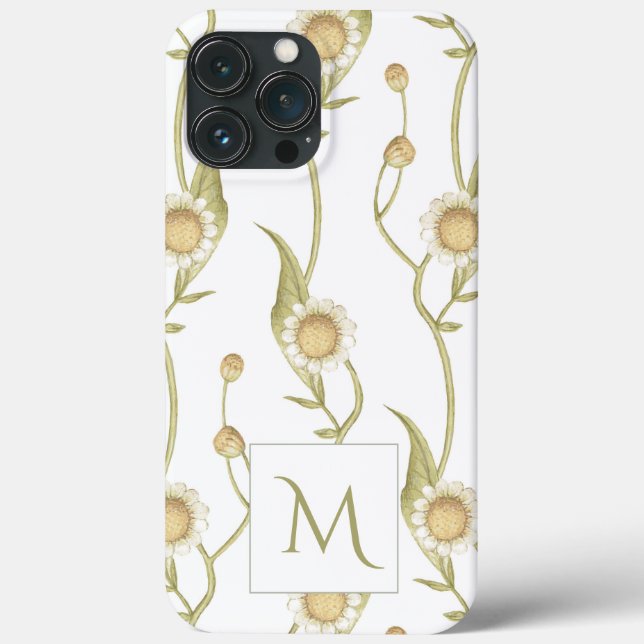 Unikt Daisybukettmonogramfodral Case-Mate iPhone-f (Baksida)