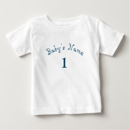 Unikt eget namnnummer Baby Baby T Shirt
