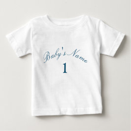 Unikt eget namnnummer Baby Baby T Shirt