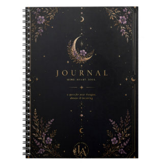 Unikt, estetiskt månjournal anteckningsbok