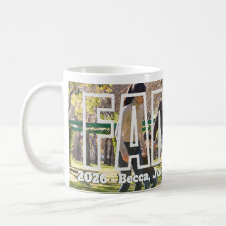 Unikt Familjefoto med Modern Grafik som Julpresent Kaffemugg
