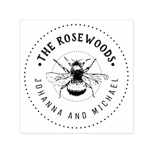 Unikt familjenamn självfärgande stämpel (Design)