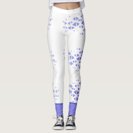 Unikt Färgrikt Triangelmönster & Citat Leggings