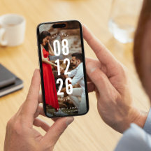 Unikt foto Bröllop spara datum