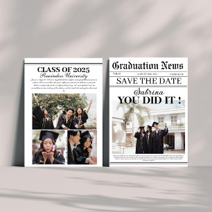 Unikt foto i Modern Newspaper studenten Spara Datumet