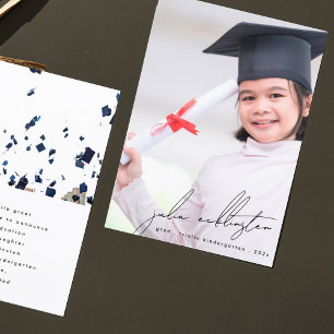 Unikt foto-Kindergarten-kort för Studenten Meddelande