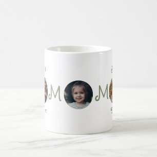 Unikt foto på bästa mamma någonsin på mors dag kaffemugg