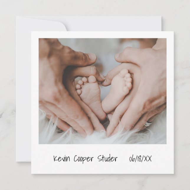 Unikt fotogenneutralt könsceller och se inbjudningar (Framsida)