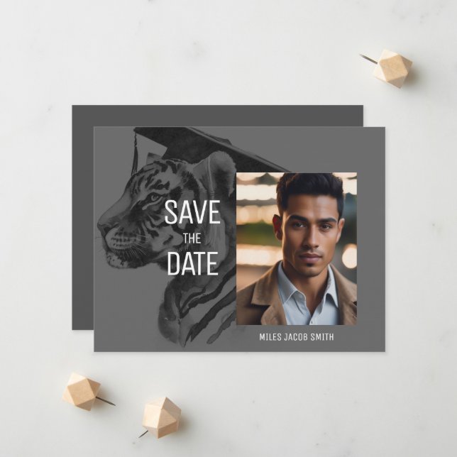 Unikt fotokort för meddelande om Studenten (Fram/Back In Situ)