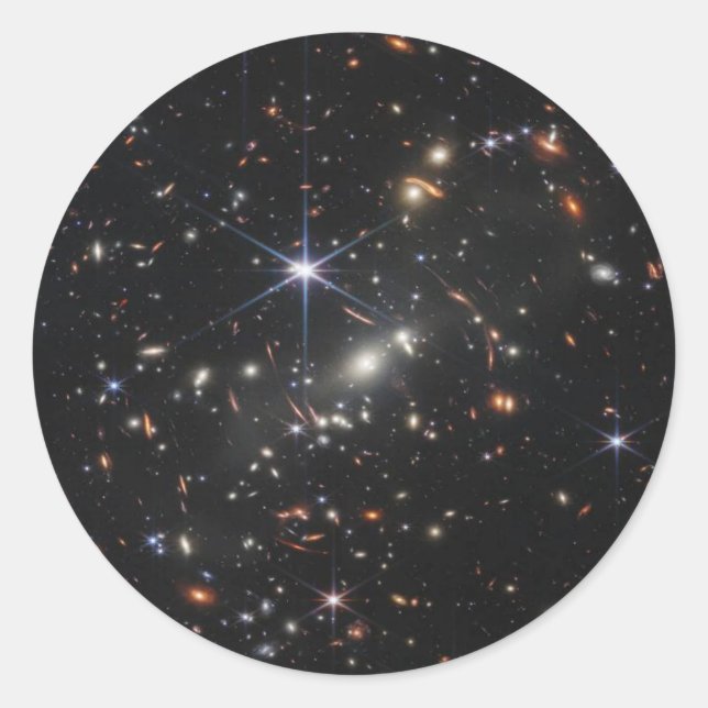 Unikt Galaktiskt medborgarmärke Runt Klistermärke (Framsida)