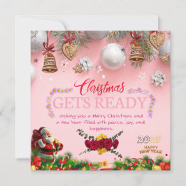 Unikt God jul-kort för familj och vänner Julkort