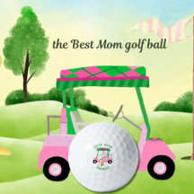 Unikt Golf Cart Best Mamma Monogram Namn