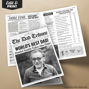 Unikt hälsningskort för Fars dag-kort Kort