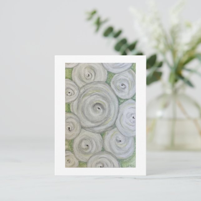 Unikt hand plockade ro. Originalteckningar Vykort (Stående Fram)