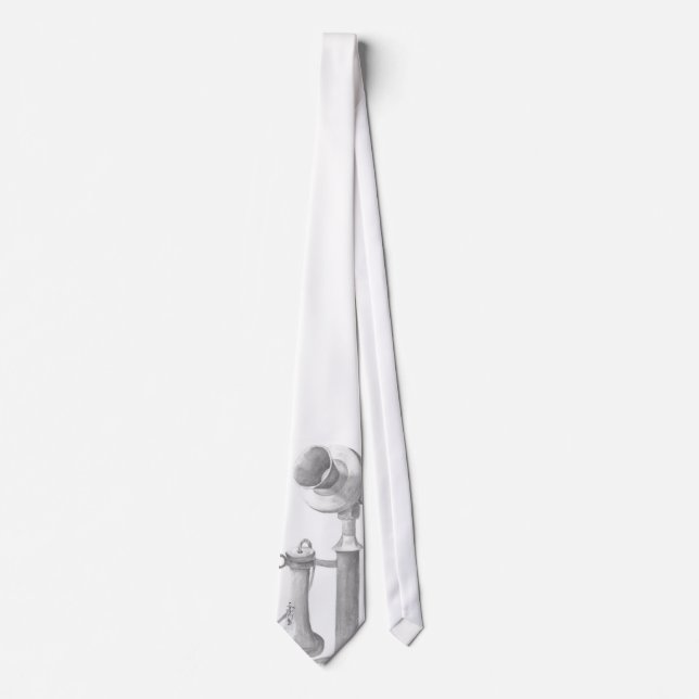 unikt handritat antik telefon ritning slips (Framsida)