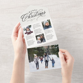 Unikt helgdag-kort för god jul-familjeuppdatering