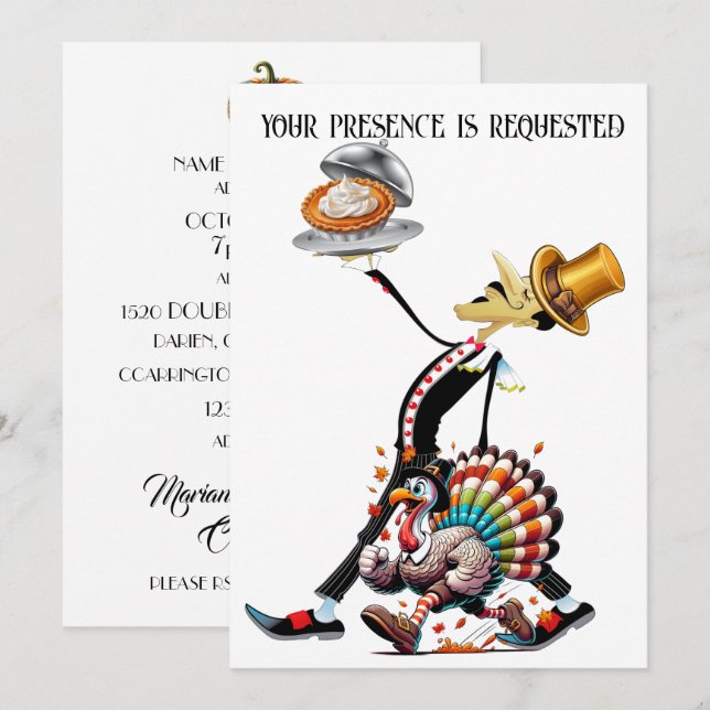 Unikt inbjudan till sammankomst (Fram/baksida)