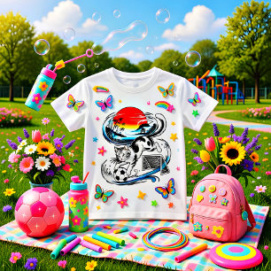 Unikt japanskt fotbollskattpresent för anime- och t shirt