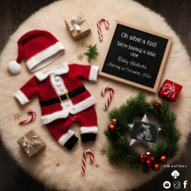 Unikt julmeddelande om graviditet 