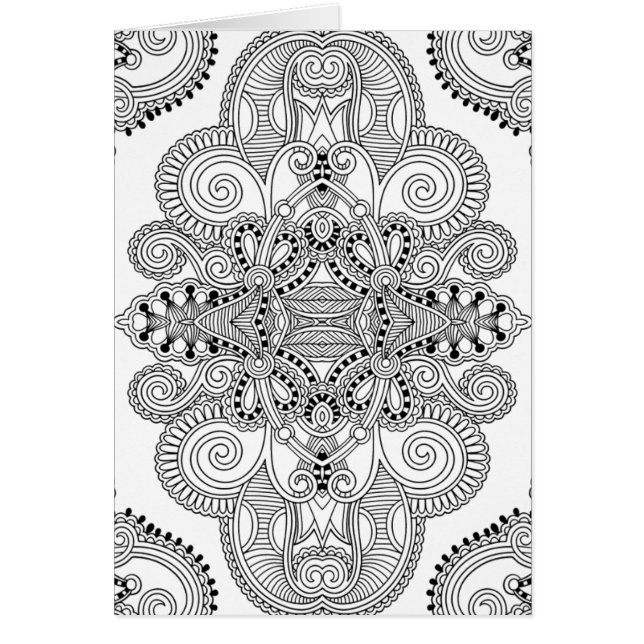 Unikt klotter hälsningskort (Framsidan)