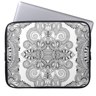 Unikt klotter laptop sleeve