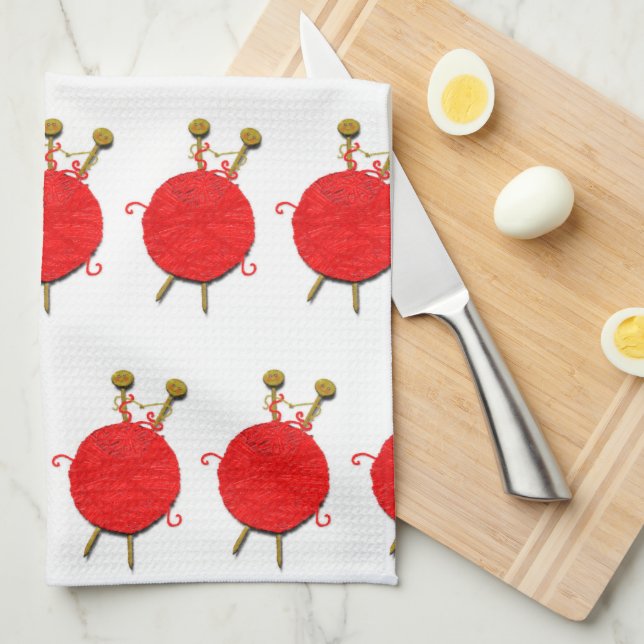 Unikt Knitter Knitting Kitchen Towel Kökshandduk (Vikt i Fjärdedel)