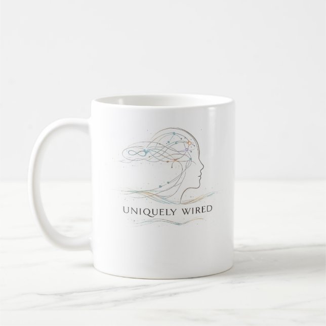 Unikt Kopplad Minimalist Kaffemugg (Vänster)