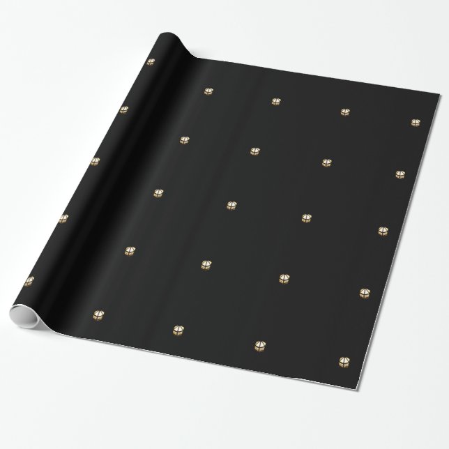 Unikt kopterlanternpresentpapper presentpapper (Utrullad)