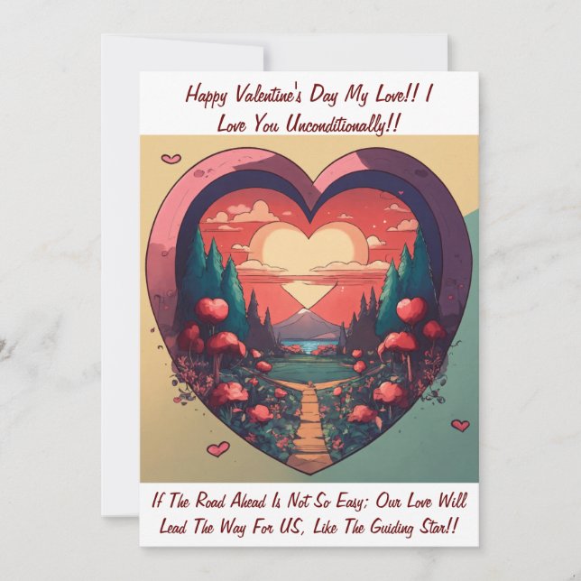 Unikt kort för alla hjärtans dagar: Express Your K (Framsida)