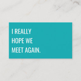 Unikt Kreativ för modern turkostyp Visitkort