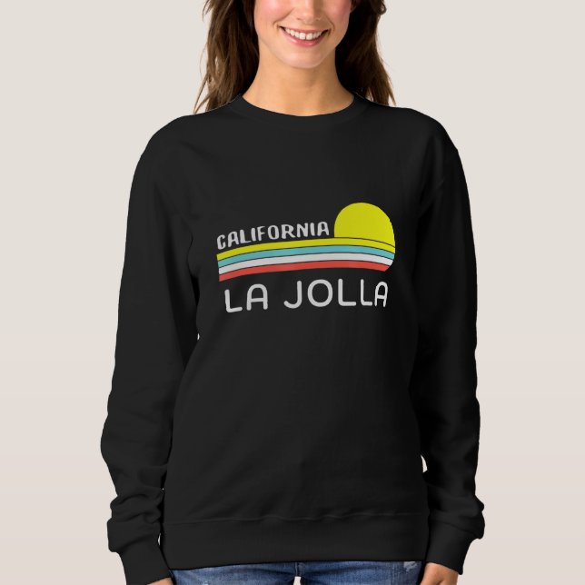 Unikt La Jolla California Retro Sunset Graphic No. T Shirt (Framsida)