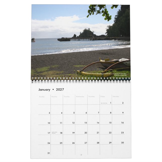 Unikt Maui kalender (Jan 2027)