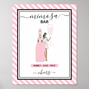 Unikt Mimosa Pub-tecken Poster