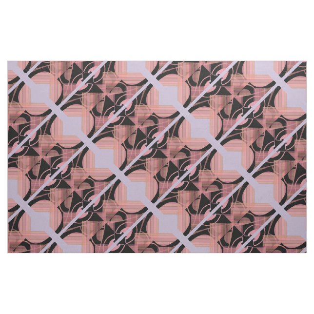 Unikt modernt mönster tyg (Fat Quarter)