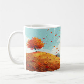 Unikt Mönster, höst Kaffemugg