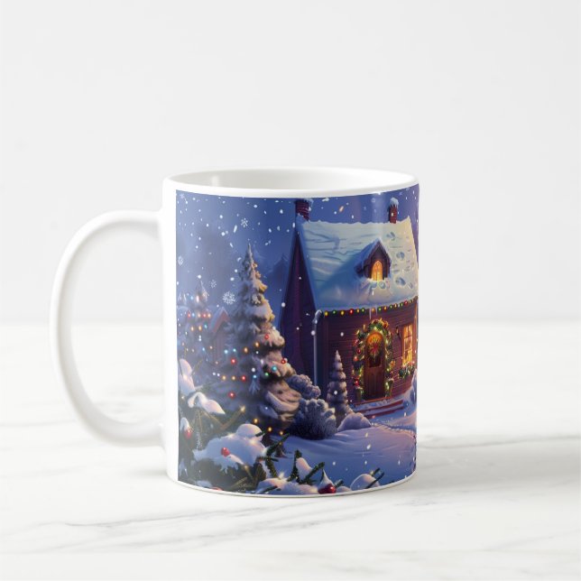 Unikt Mönster, jul Kaffemugg (Vänster)