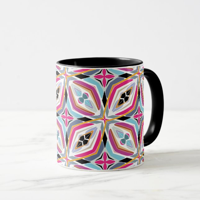 Unikt mönsterdesign mugg (Framsida höger)
