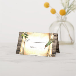 Unikt monteringskort för Rulla och luddpenna Bord Placeringskort