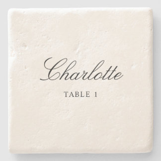 Unikt monteringskort i Elegant bröllop för enhetsb Stenunderlägg