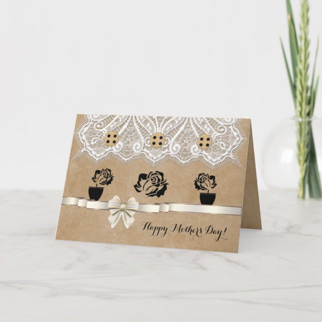 Unikt Mors dag-kort med Ro Helgkort (Framsida)