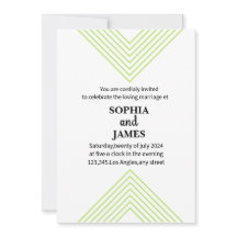 Unikt och minimalistiskt bröllop