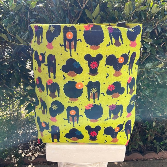 Unikt och vackert svart hår tygkasse (Skapare uppladdad)