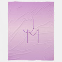 Unikt överlappande monogram | Soft Lavender Rosa