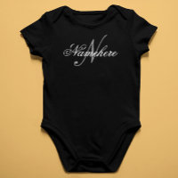 Unikt Personligt Svart och Vitt Namnmonogram