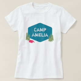 Unikt Personligt Tältnamn Födelsedagsfest T Shirt